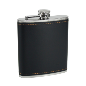 Leather Wrapped Hip Flask