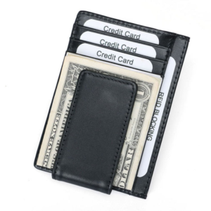 Slimline Leather Money Clip with Magnetic Fastener